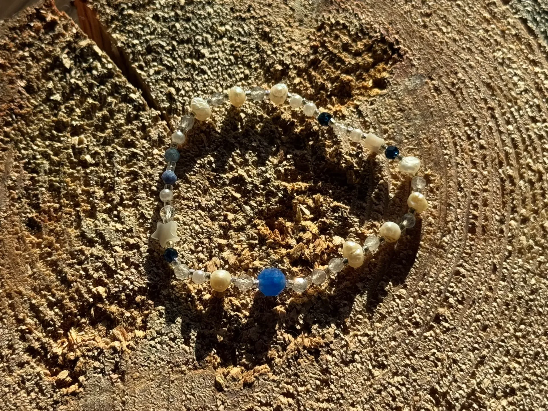 Bransoletka bez z niebieskim 1