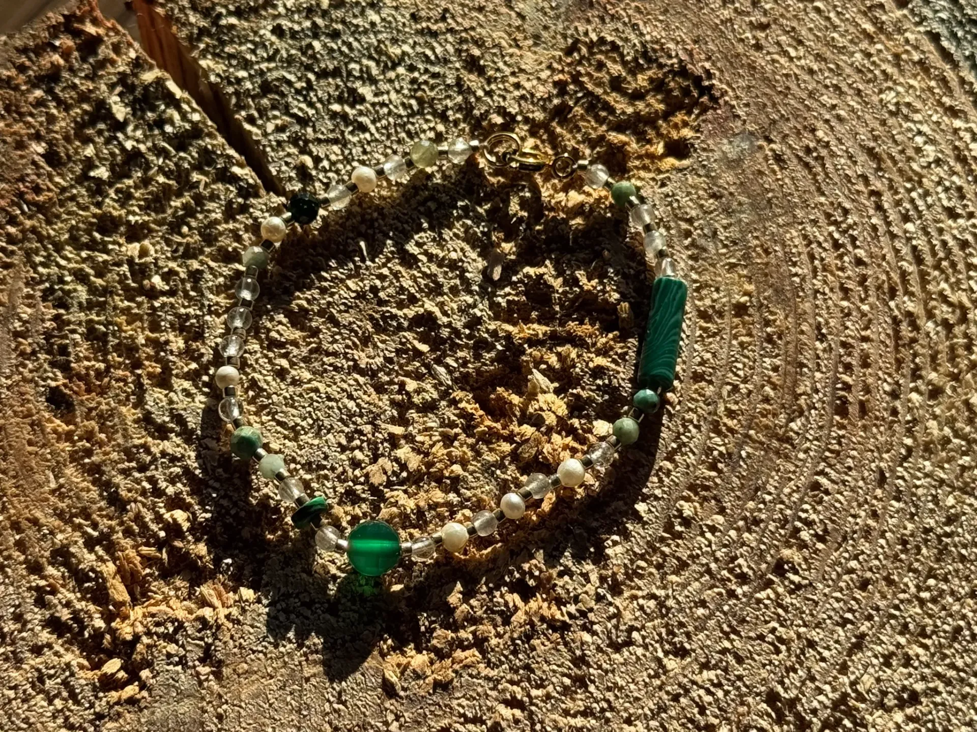 Bransoletka bez z zielonym 1