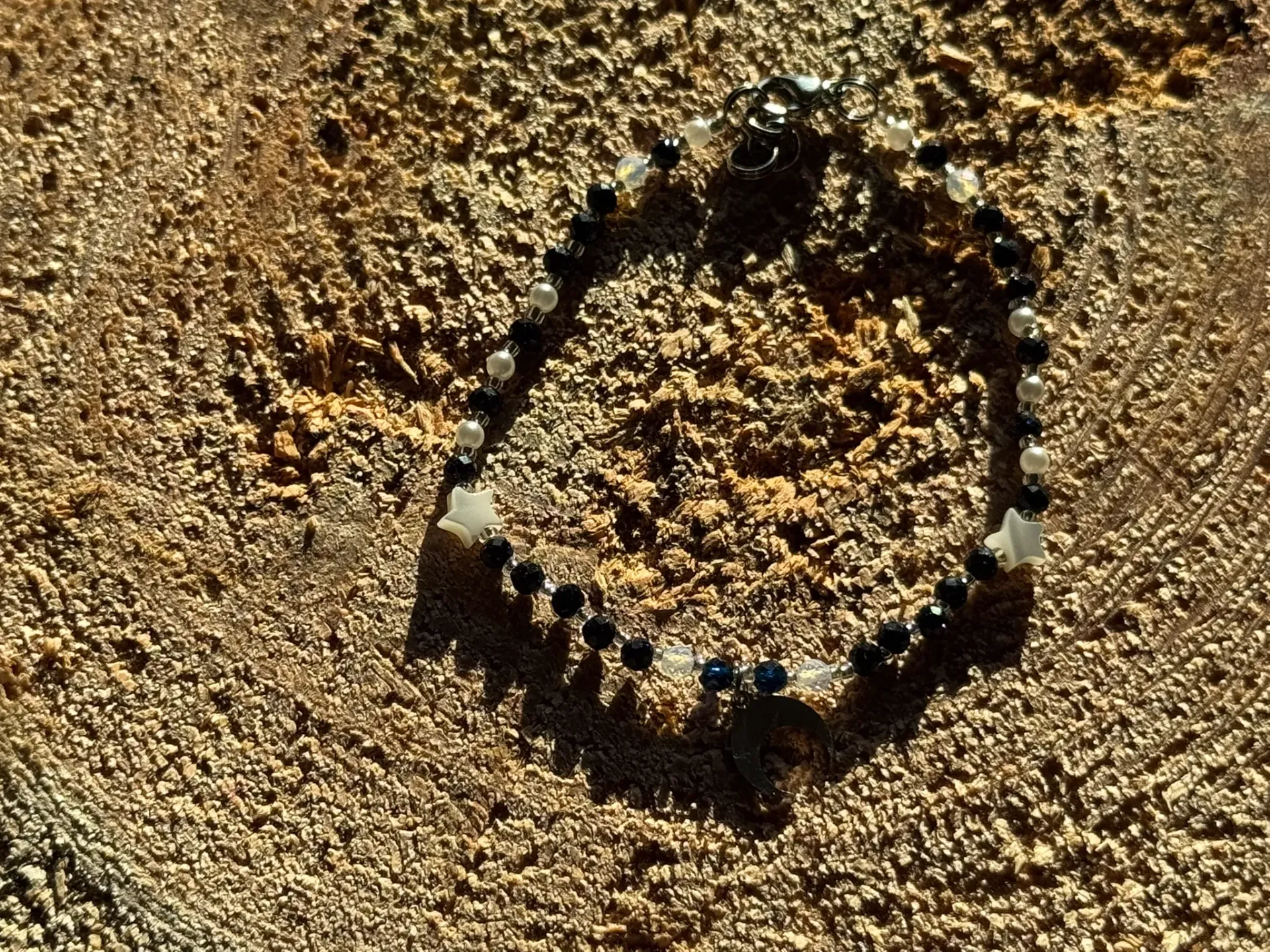 Bransoletka czarno biala